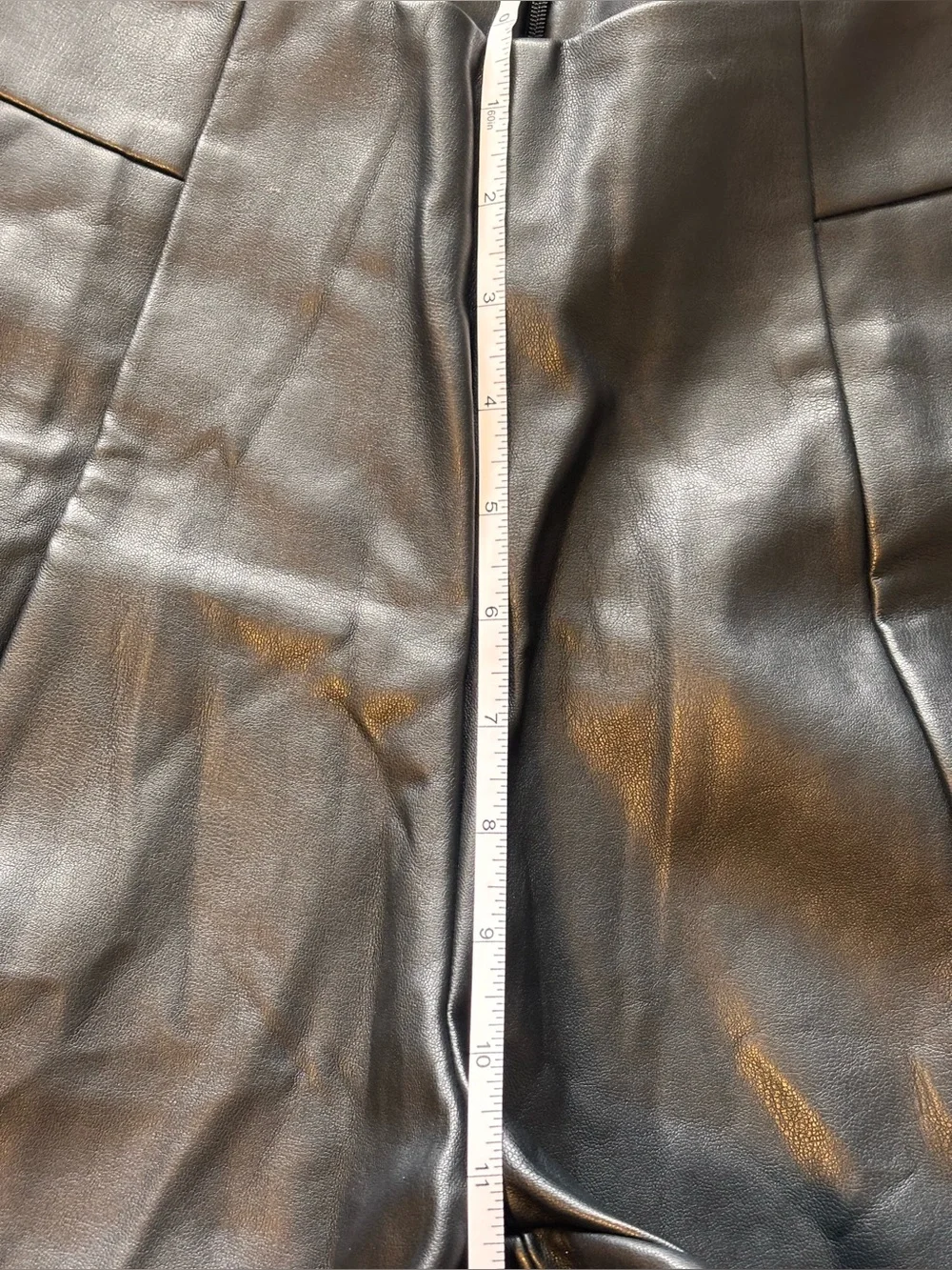 🌸 Faux Leather High Waisted Pocket Black Shorts Women's Size Small